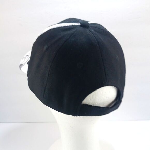 City Hunter Washington D.C. Embroidered Cap Hat Black White Hook Loop Closure... - Picture 6 of 11